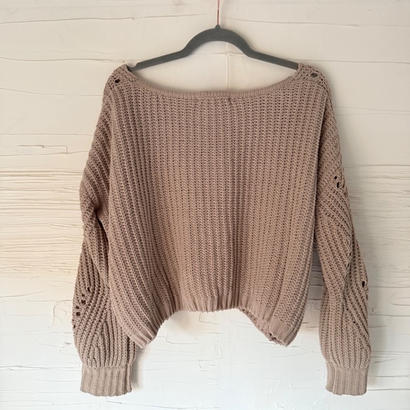 Anthropologie | Moon + Madison Open Knit Sweater | Size XS - Picture 3 of 6